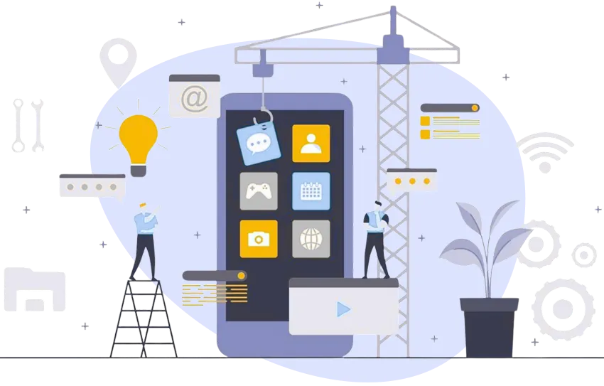 Modern web design showcase on multiple devices